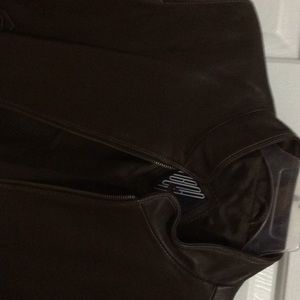 Brown brand new genuine lamb leather jacket